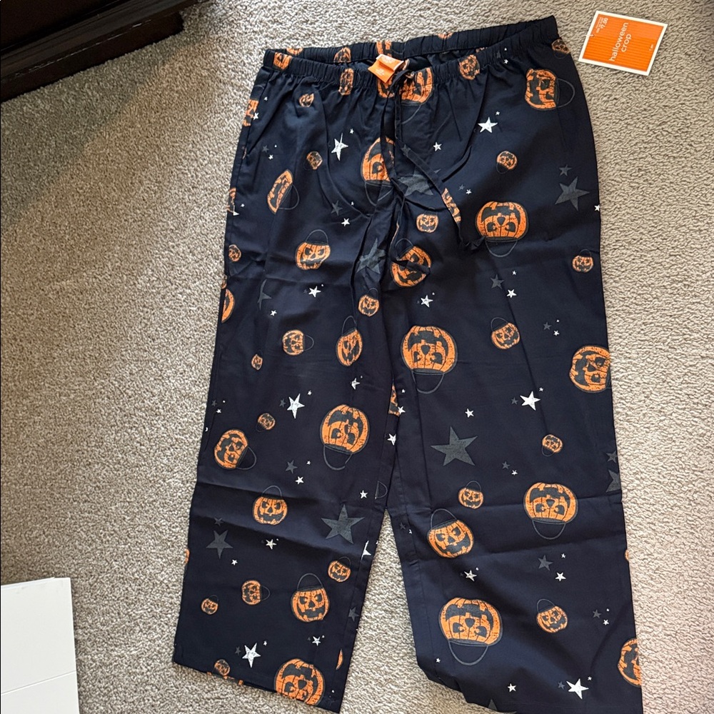 Target Halloween Pumpkin Joggers - Black and Orange